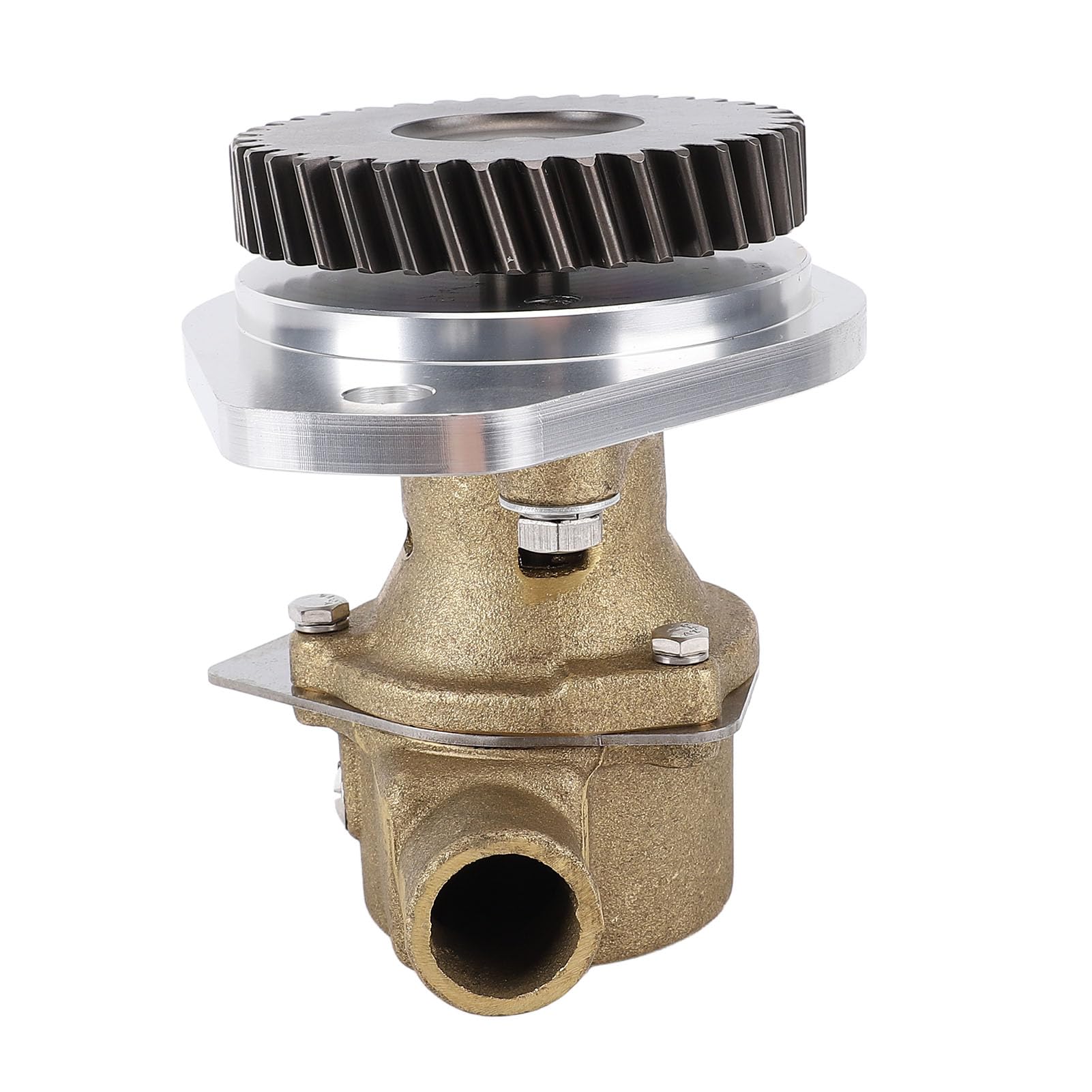 Bediffer Pompa per Acqua di Mare Grezza, Prestazioni Migliorate per Motori Marini 4B 6B 1 1/4 in Inet Outlet Lega