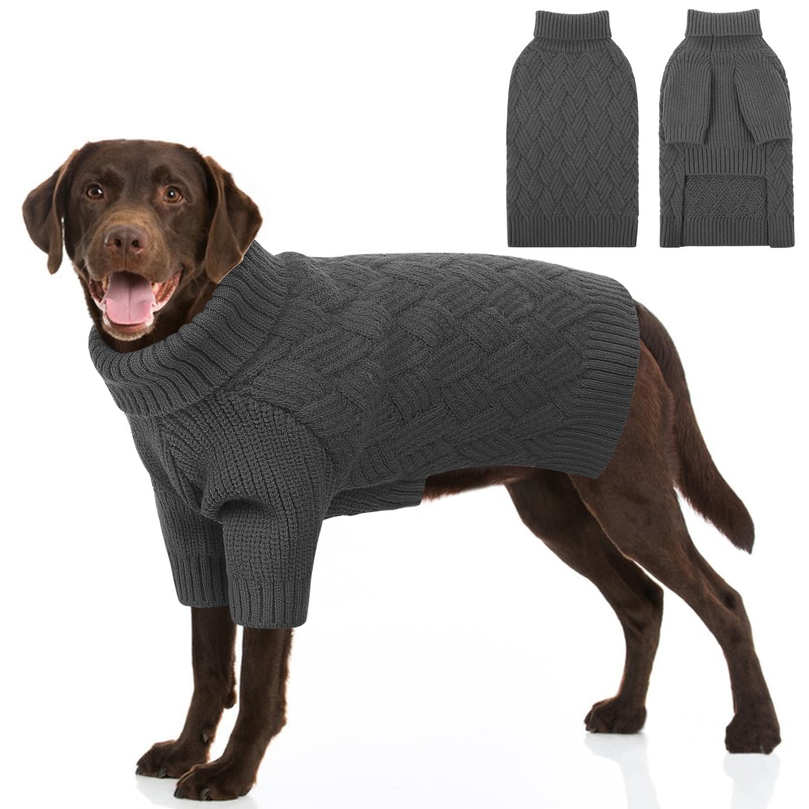 SUNFURA XL Turtleneck Dog Sweater