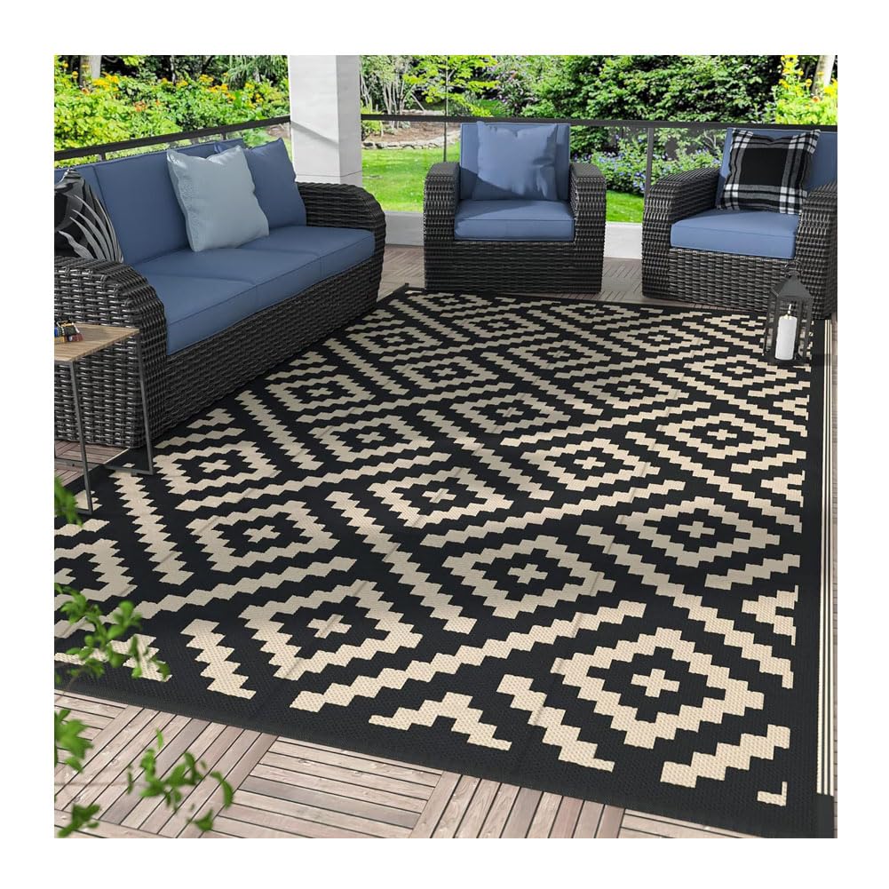 Dywan zewnętrzny, dywaniki zewnętrzne dywan na taras na zewnątrz dywaniki zewnętrzne taras dywan do ogrodu na zewnątrz B 160 x 230 cm