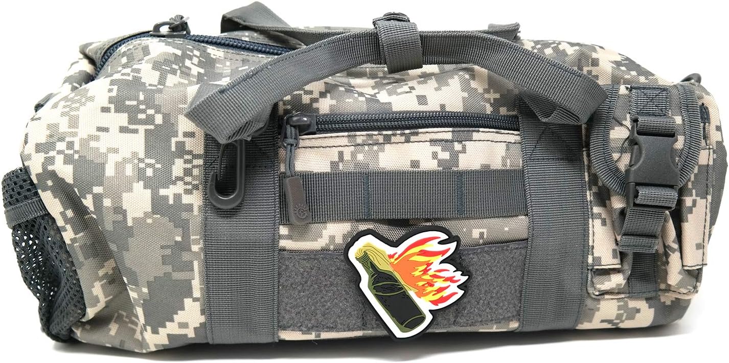 Molotov Cocktail Hook and Loop Patch | PVC Rubber Patch | Funny Tactical Patch image 5