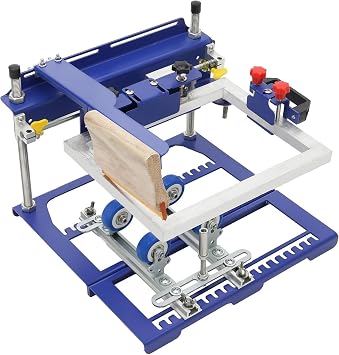 CHRISK Curved Screen Printing Machine, Manual Bottle Cup Screen Printing Machine Cylinder Press Curved Screen Printer Kit, Cylindrical Screen Printing Machine