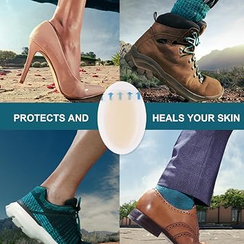 20 Pcs Blister Gel Guard,Invisible Hydrocolloid Gel Blister Bandages,Waterproof Feet Blister Cushion Plaster for Fingers Toes Forefoot Heel Protector and Guard Skin(37 x 55mm,Transparent)
