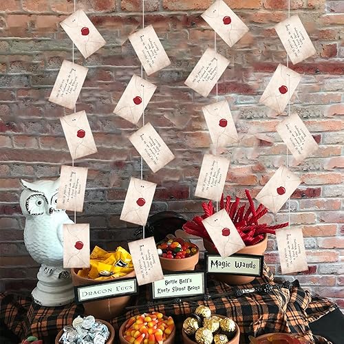 Miniatura 2 de Carteles flotantes de aceptación de magos para decoraciones de Halloween, decoración de bienvenida de magos mágicos para fiesta temática de