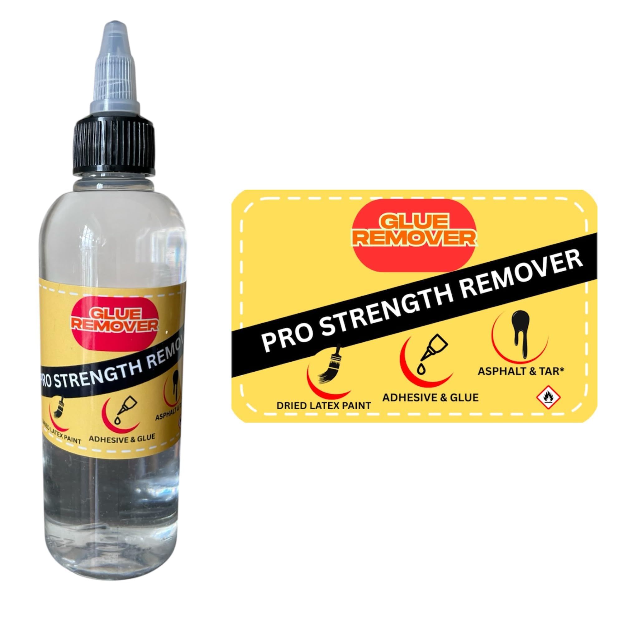 Pro Strength Glue Remover, 160ml, Multi-Surface Adhesive & Paint Remover for Stickers, Labels, Tar