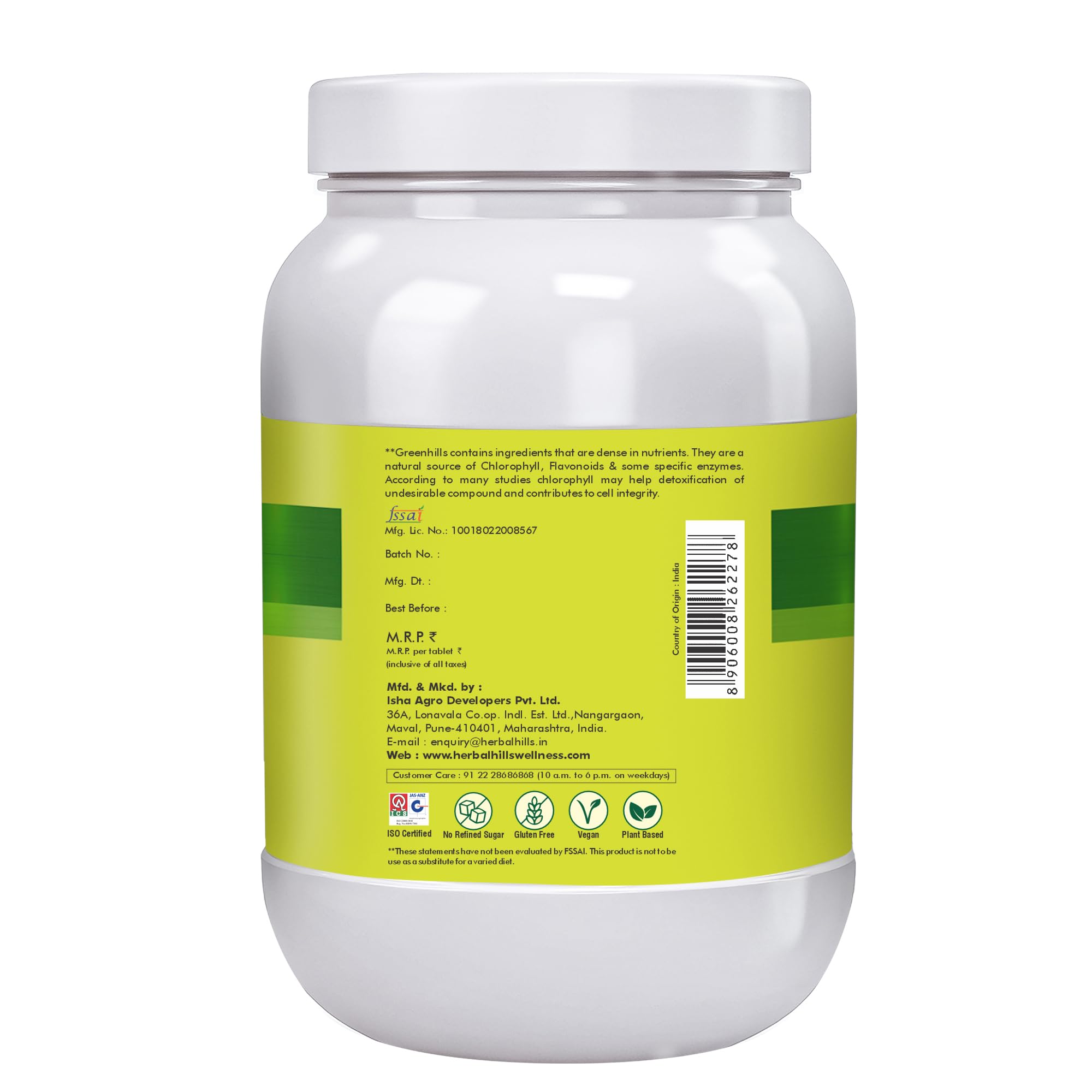 Herbal Hills Greenhills Tablets (900 Tablets) - Image 3 thumbnail
