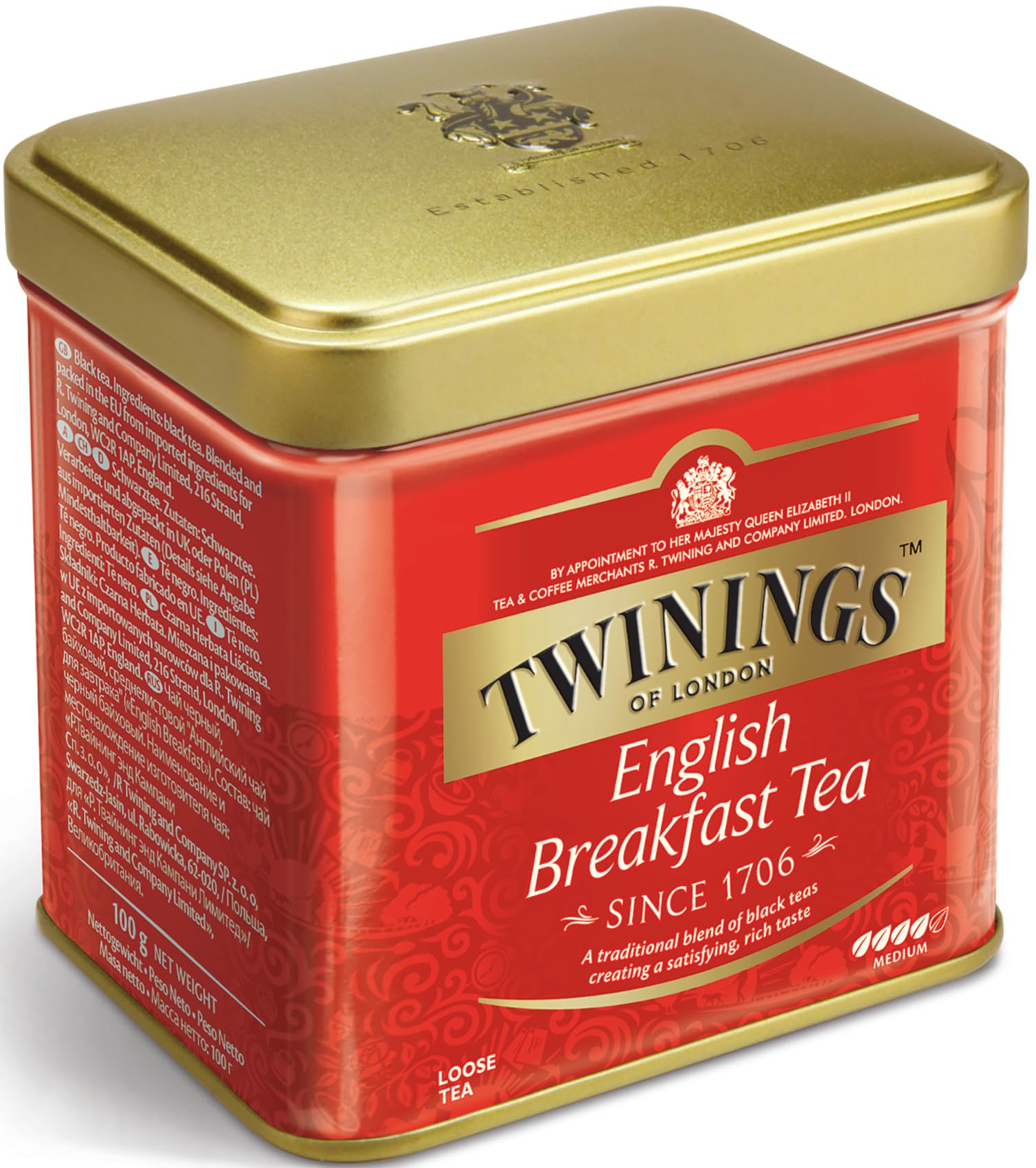 Twinings Lata de Té English Breakfast 100 gr