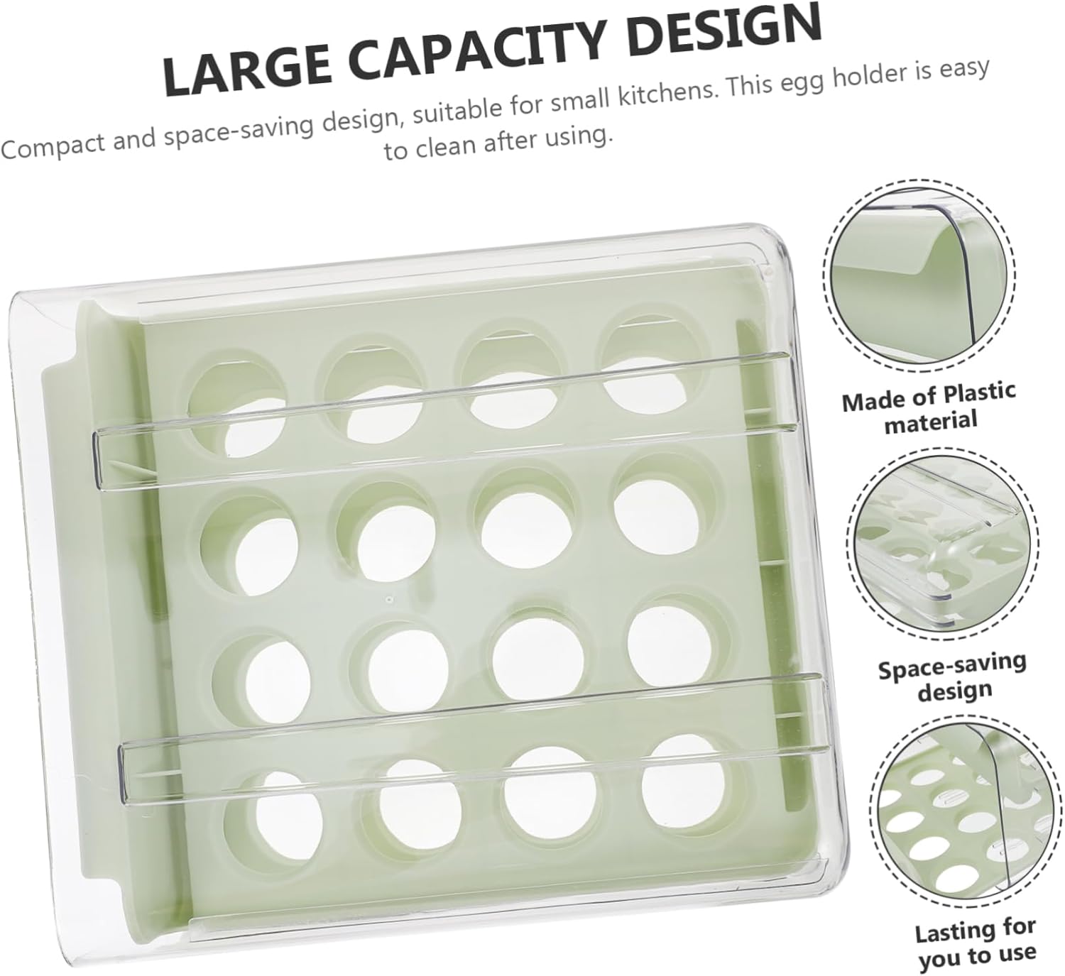 Refrigerator Egg Rack Drawer Egg Box Organize Sturdy Reusable Compact Storage Keep Fresh Safe