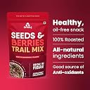 Omay Foods Seeds & Berries Mix, 400g Pouch | Trail Mix | Roasted Seeds, Dried Berries | Antioxidants, Omega-3 & Fibre | No Added Sugar | Oil-Free | Healthy Snack for Weight Loss gallery image