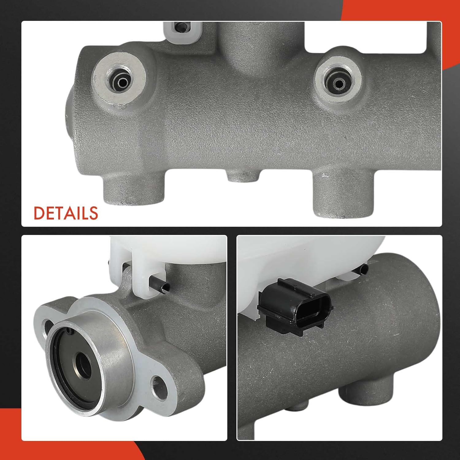 A-Premium Brake Master Cylinder with Reservoir and Sensor Compatible with Ford Vehicles - F-250 Super Duty 2007-2010, F-350 F-450 F-550 Super Duty 2007 2009-2010