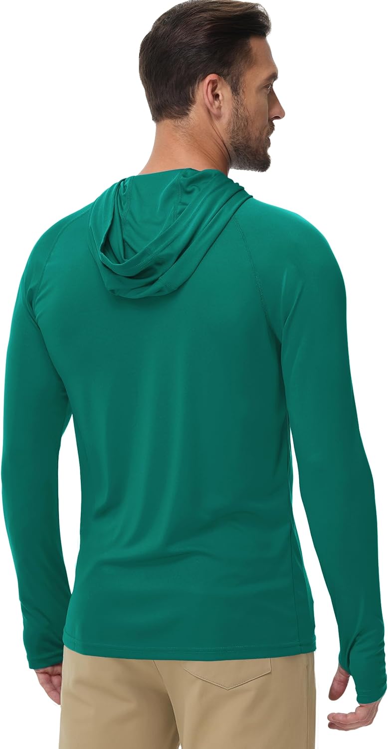 Boladeci Men's UPF 50+ Sun Protection Lightweight Hoodie Shirts Long Sleeve Fishing Shirt SPF UV Hiking Swim - Image 4