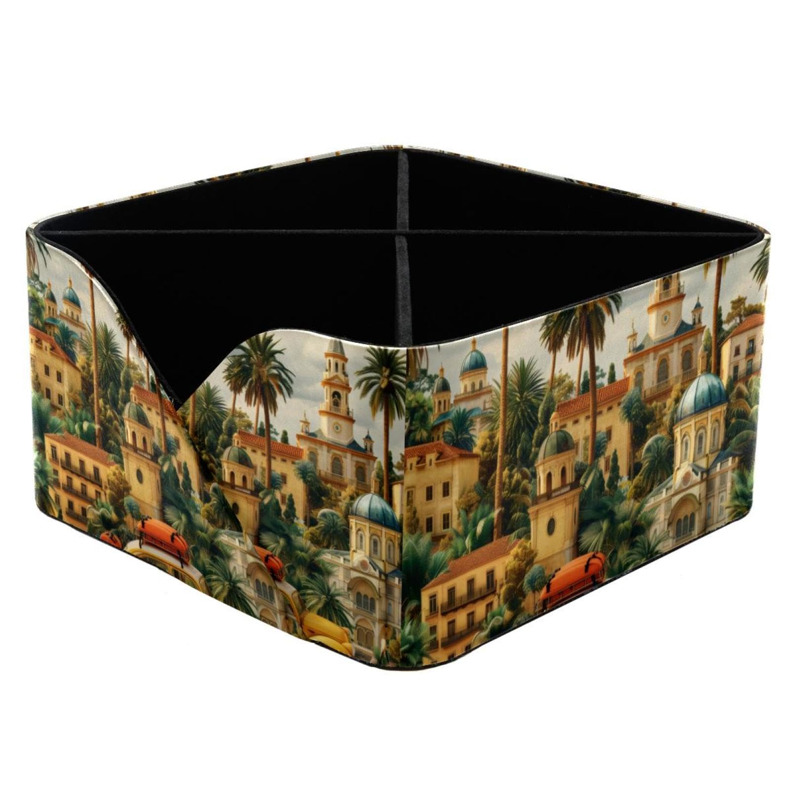 Organisateur de bureau motif paysage pour fournitures et voyage