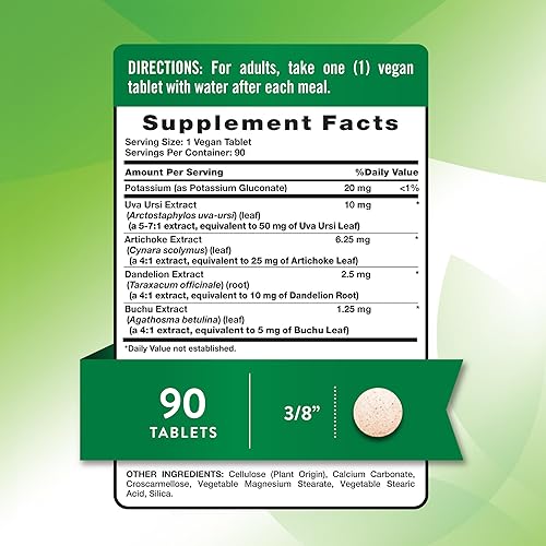 Miniatura 2 de Nature's Truth Píldora de agua súper fuerte con potasio, 90 unidades, sin cafeína, vegano, sin OMG y sin gluten