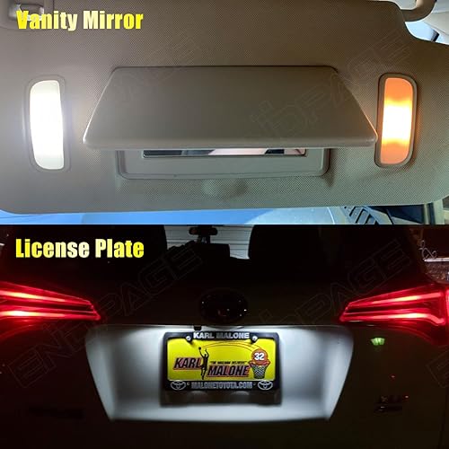 Miniatura 6 de ENDPAGE Juego de luces LED interiores Equinox de 11 piezas para Chevrolet Chevy Equinox 2010 2011 2012 2013 2014 2015 2016 2017 blanco 6000K paquete