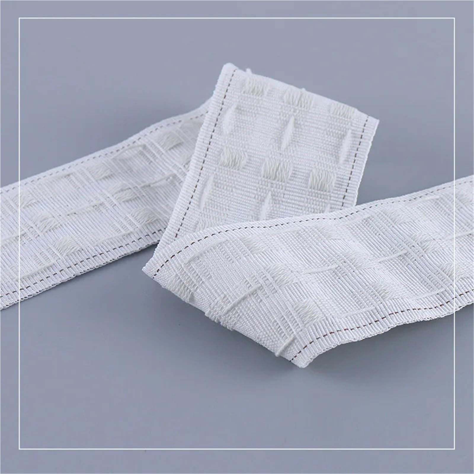 Rufflette pour Rideaux Tirer Le Ruban plissé 10 mètres Accessoires de Rideaux tête oeillet Anneau supérieur Bande Oeillets Crayon pli Crochet Couverture(Grommet Top Tape,20 m)
