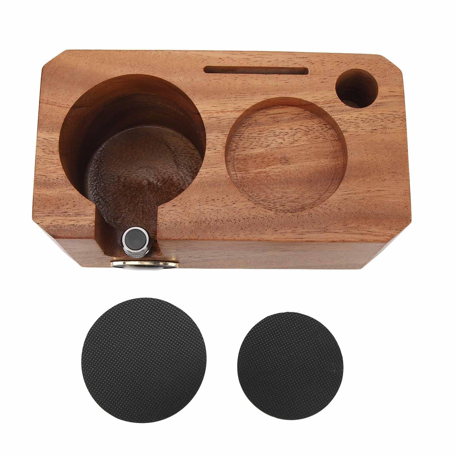 Boîte à café en bois et support porte-filtre pour coin café maison