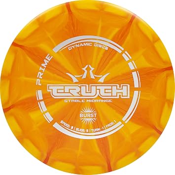 Dynamic Discs Prime Burst Truth Disc Golf, Sports Midrange Disc, Beginner Friendly Frisbee Discs Golf, Weighs 173-176g, Stamp Colors Will Vary