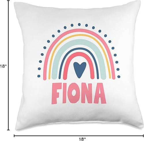 Miniatura 5 de Idea Regalo Personalizzata con Nome Gifts Idea Fiona Name Custom Woman Myth Legend - Almohada para fiesta de cumpleaños, 16 x 16 pulgadas, multicolor