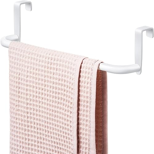 Miniatura 6 de 2 toallas de metal para armario de cocina, toallero de acero fuerte para colgar en el interior o fuera de puertas, cocina en casa, baño, toallas de