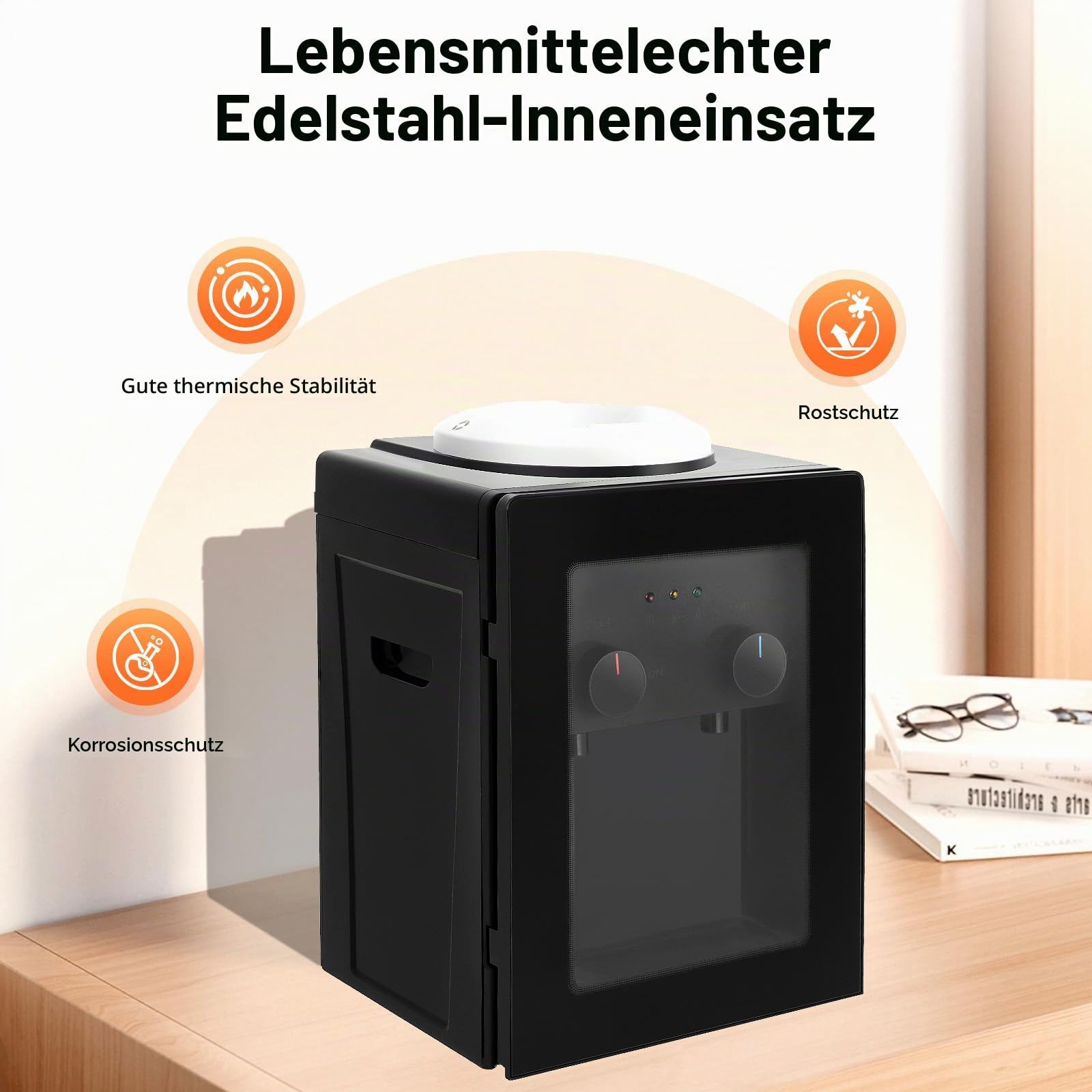 550W 220V Elektrischer Wasserspender Heiß Kalt Trinkbrunnen mit Staubtür kompatibel Für Büro Hause