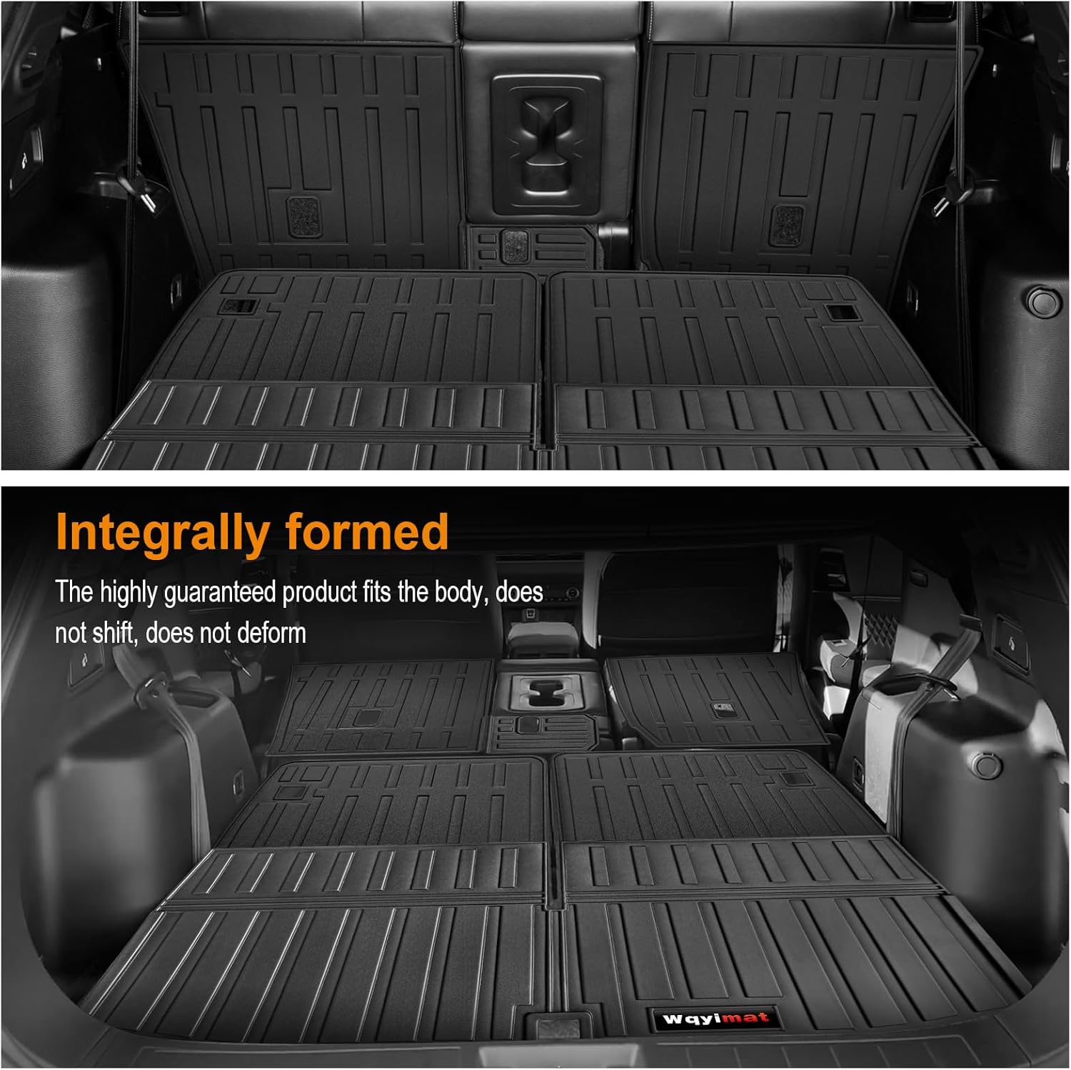 Custom Floor Mats 3Rows & Cargo Liner & 2nd and 3rd Backrest Mat Set for Mitsubishi Outlander 2022 2023 2024 2025 Accessories All Weather TPE Protection Mat(not for PHEV & Sport Models) - Image 3