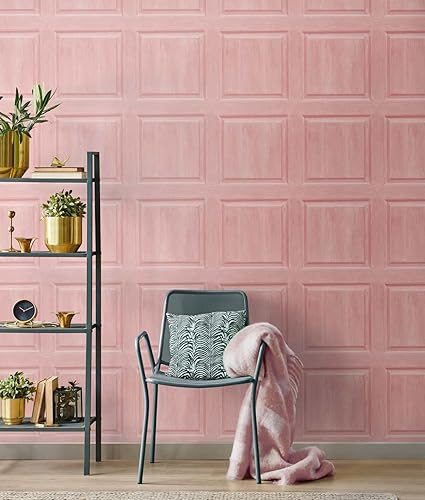 Miniatura 6 de NextWall Papel tapiz de imitación lavado para despegar y pegar (rubor)