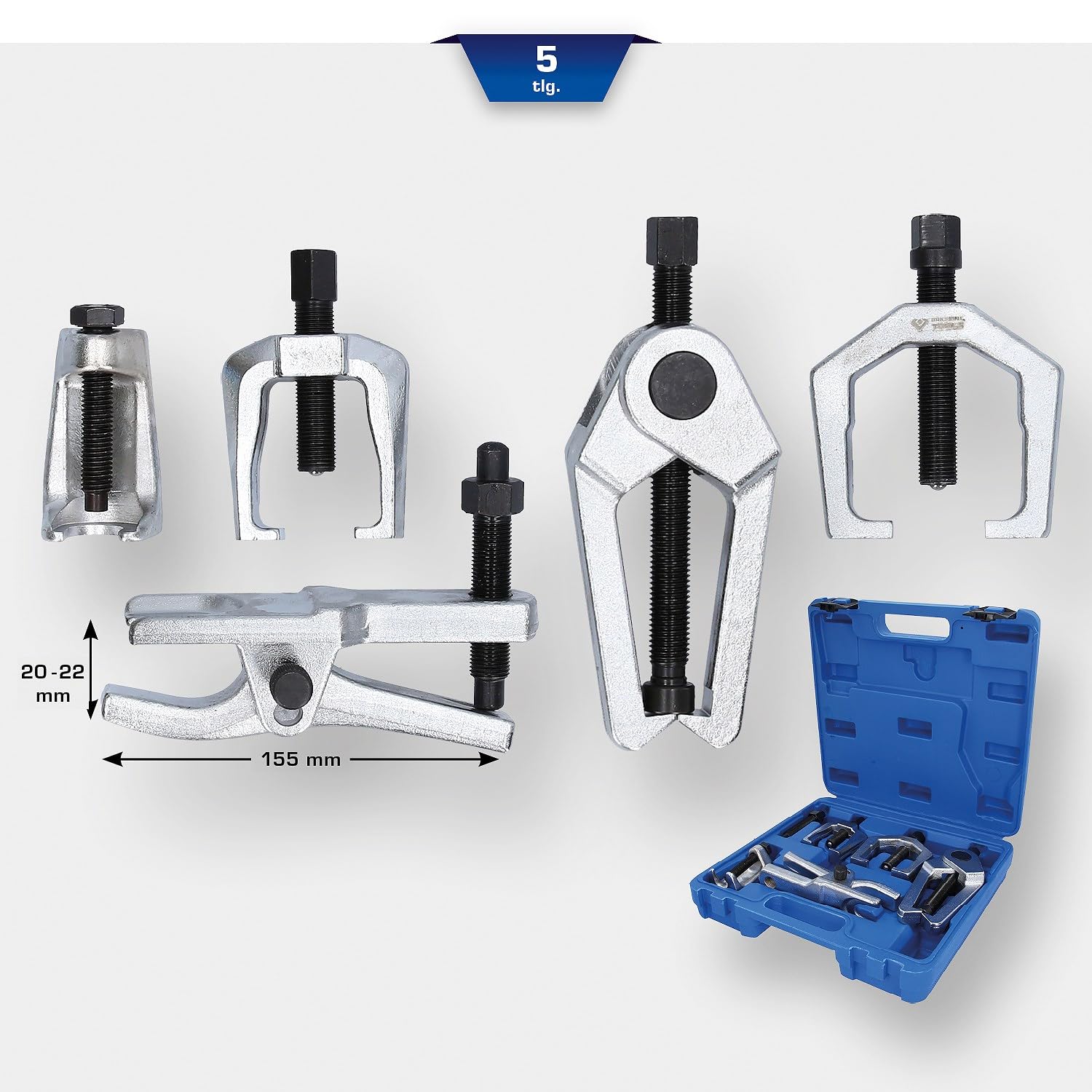 BRILLIANT TOOLS BT666010 Kugelgelenk-Abzieher-Satz, 5-tlg. [Powered by KS TOOLS]