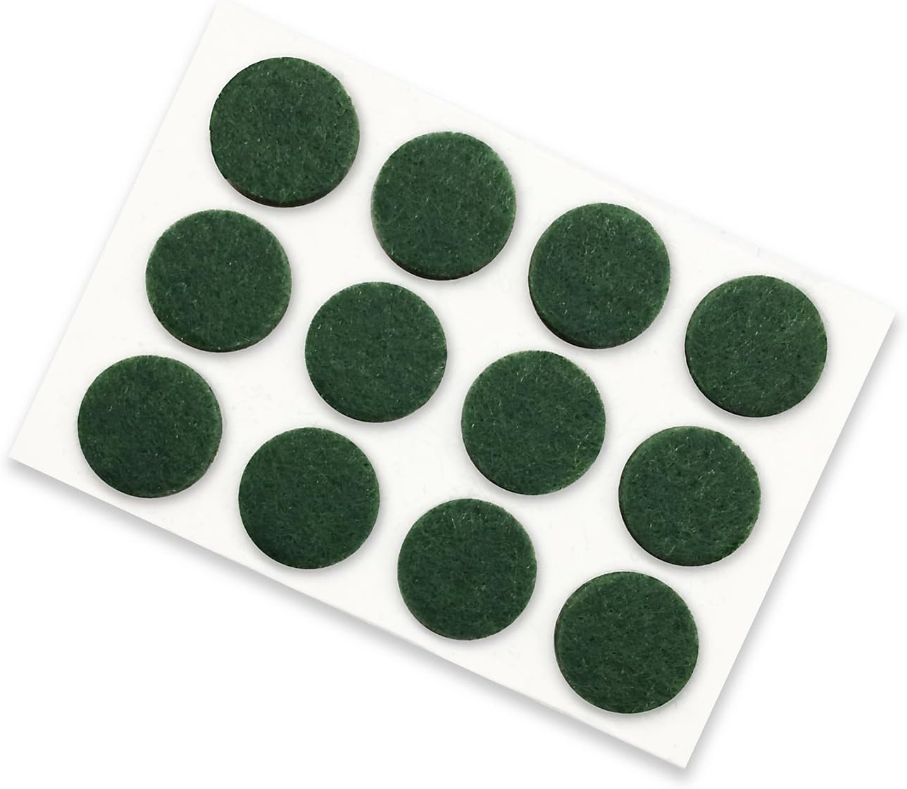Shepherd Hardware 9821 3/4-Inch Self-Adhesive Felt Furniture Pads, 12-Pack, Green