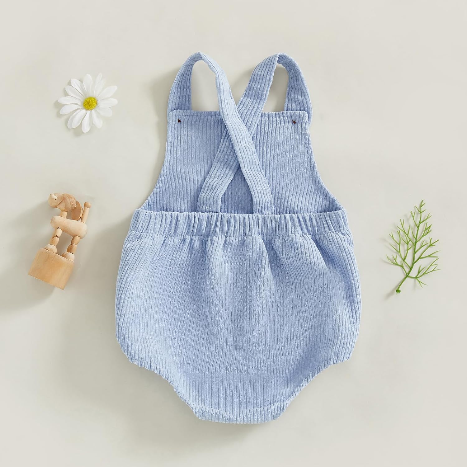 Honganda Baby Boy First Birthday Outfit Sleeveless Corduroy Overalls Letter One Cake Smash Romper for 1st Birthday Party - Image 6