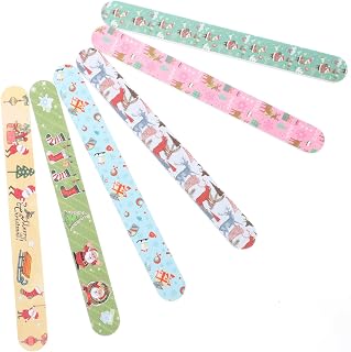 Lurrose Manicure Tools Professional 12pcs Christmas Nail Files Double Sided Emery Boards Manicure Pedicure Tools for Women Girls Festival Party (Random Pattern ） Professional Manicure Set