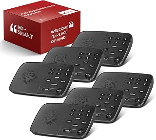 Hosmart UltraSpeak Pro Full Duplex Wireless Intercom - 1200ft Range Room-to-Room for Home & Business (6 Pack)