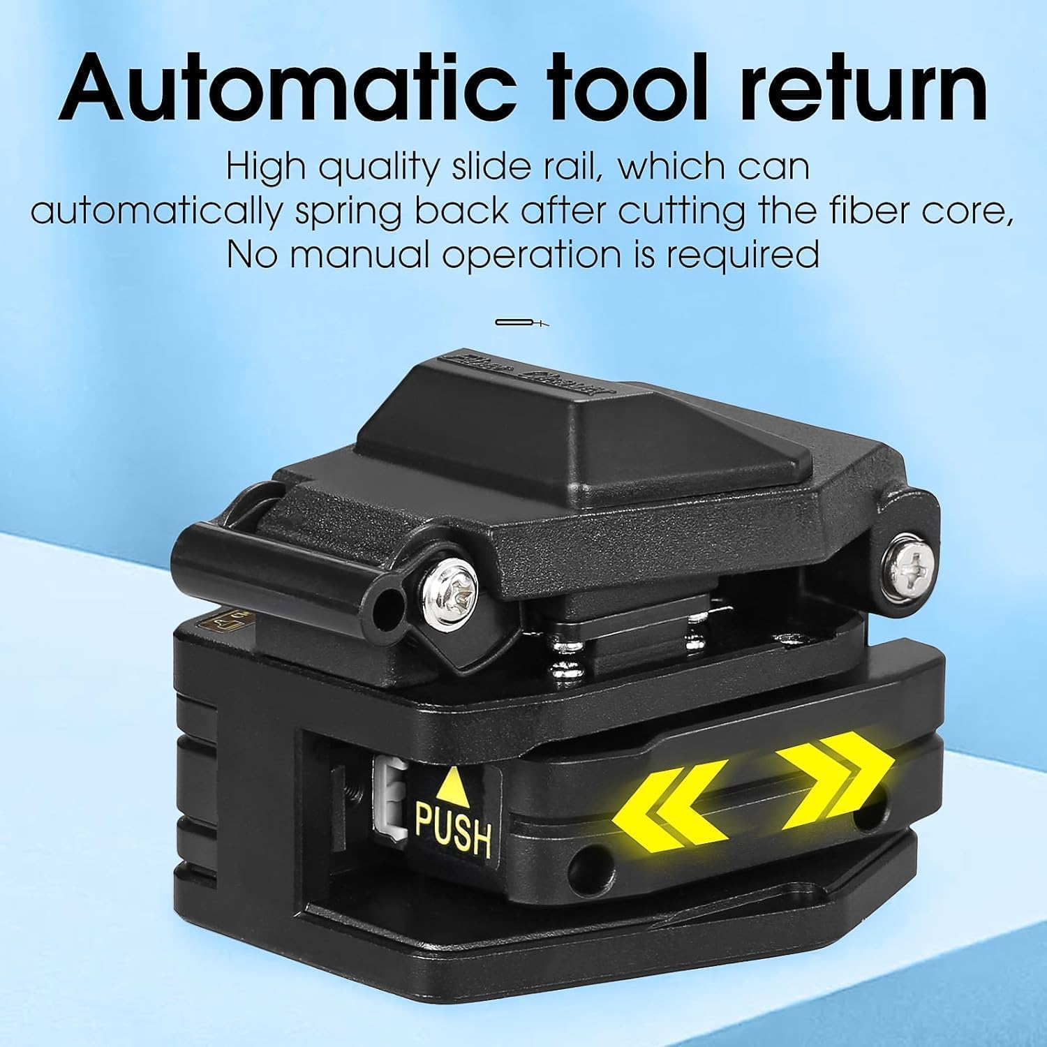 2-Piece Set High Precision Fiber Cleaver A-6C Suitable For Fiber Optic Hot Melt & Cold Welding, Automatic Return Design Fiber Optic Cable Cutter And 3-Port Fiber Optic Stripper