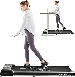 Sparnod Fitness STH-3004 Walking Pad Treadmill for Home Use &amp; Office—Work and Walk, Ready to Use, LED Display, Remote Cont...