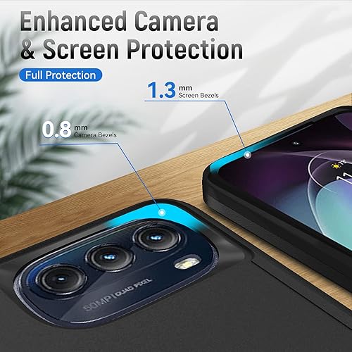 Miniatura 4 de Warsia Funda para Moto G 5G, funda para Motorola G 5G 2022 con protector de pantalla probada en caídas de grado militar, funda protectora resistente