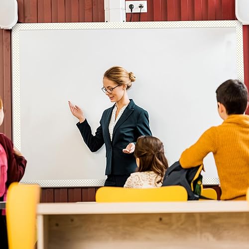 Miniatura 5 de Ireer 24 tiras magnéticas retro para tablero de anuncios, tiras decorativas con bordes adhesivos para pizarrón de anuncios (anillo)