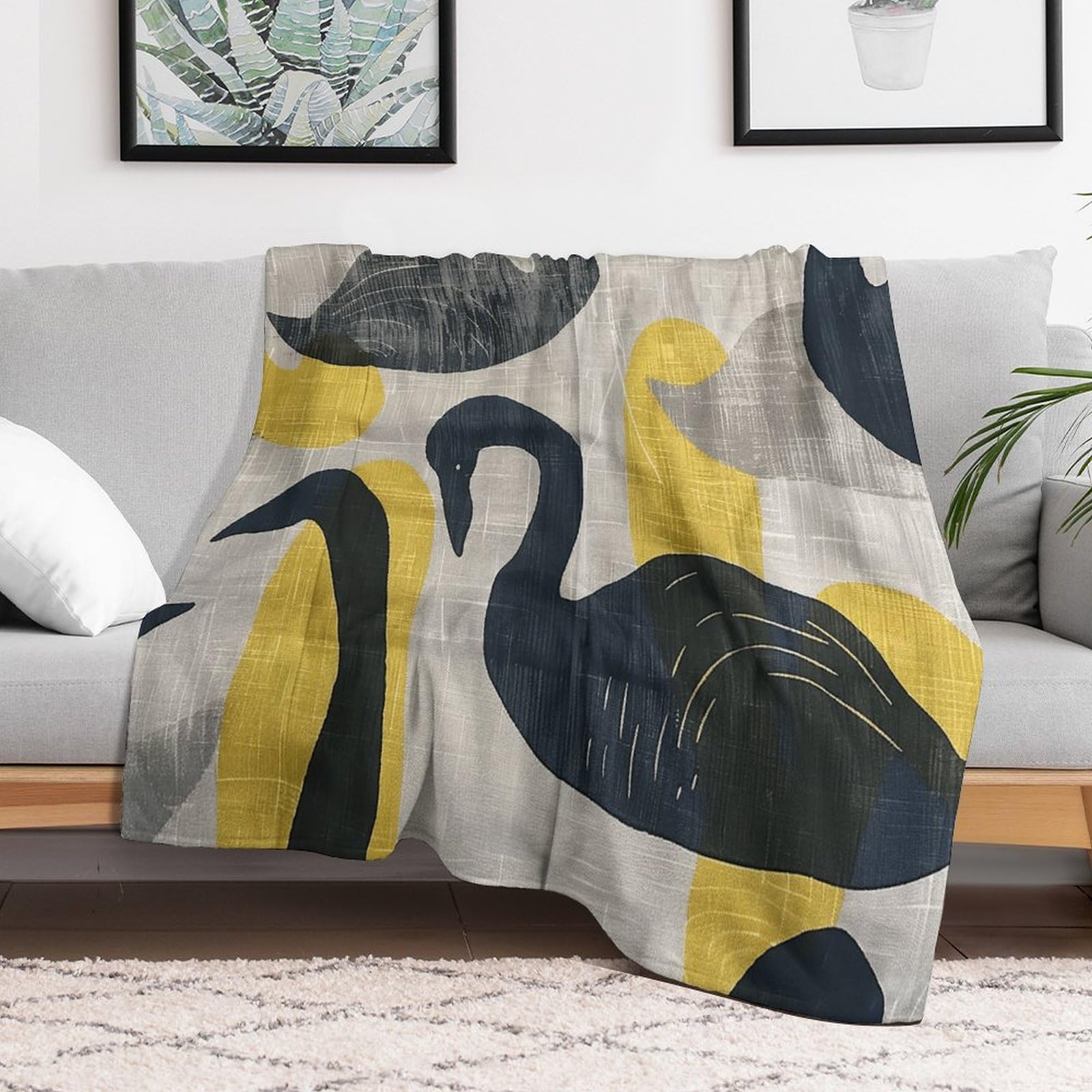 Couverture légère et douillette en flanelle pour vos soirées salon