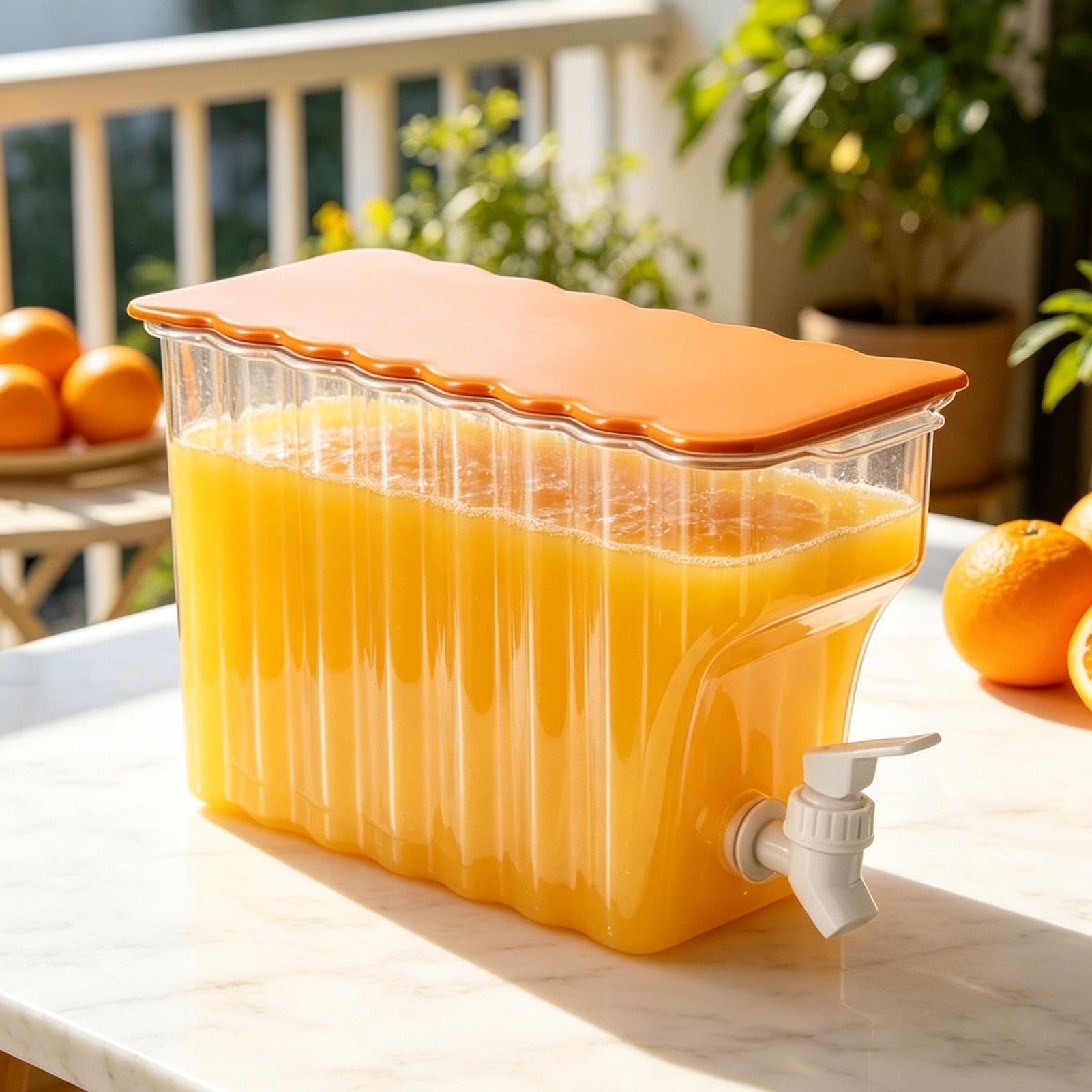 Dispenser di bevande fredde, contenitore per bevande da 3,6 litri, con rubinetto, per feste, giardino e casa