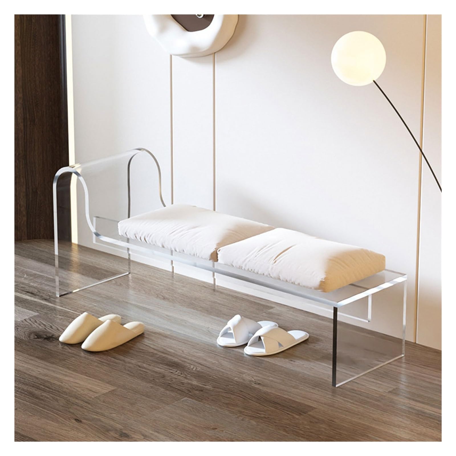 Banc à chaussures d'entrée avec rangement Style minimaliste américain Long tabouret à langer pour porte de maison Tabouret à langer Magasin de vêtements Chaise de loisirs Banc à chaussures (B S100cm)