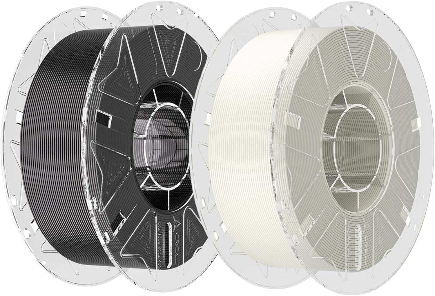 Creality PLA Filament 1.75mm 2Kg, Hyper RFID PLA for High Speed 30-600mm/s,Fits for Most 3D Printers(Black & White)