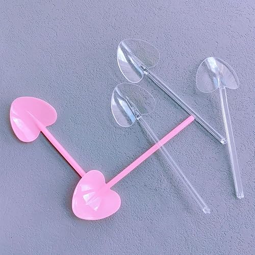 Miniatura 2 de 100 cucharas de plástico transparente, desechables, sólidosduraderos, cubiertos de plástico resistente, mini cucharaditas de degustaciónservir,