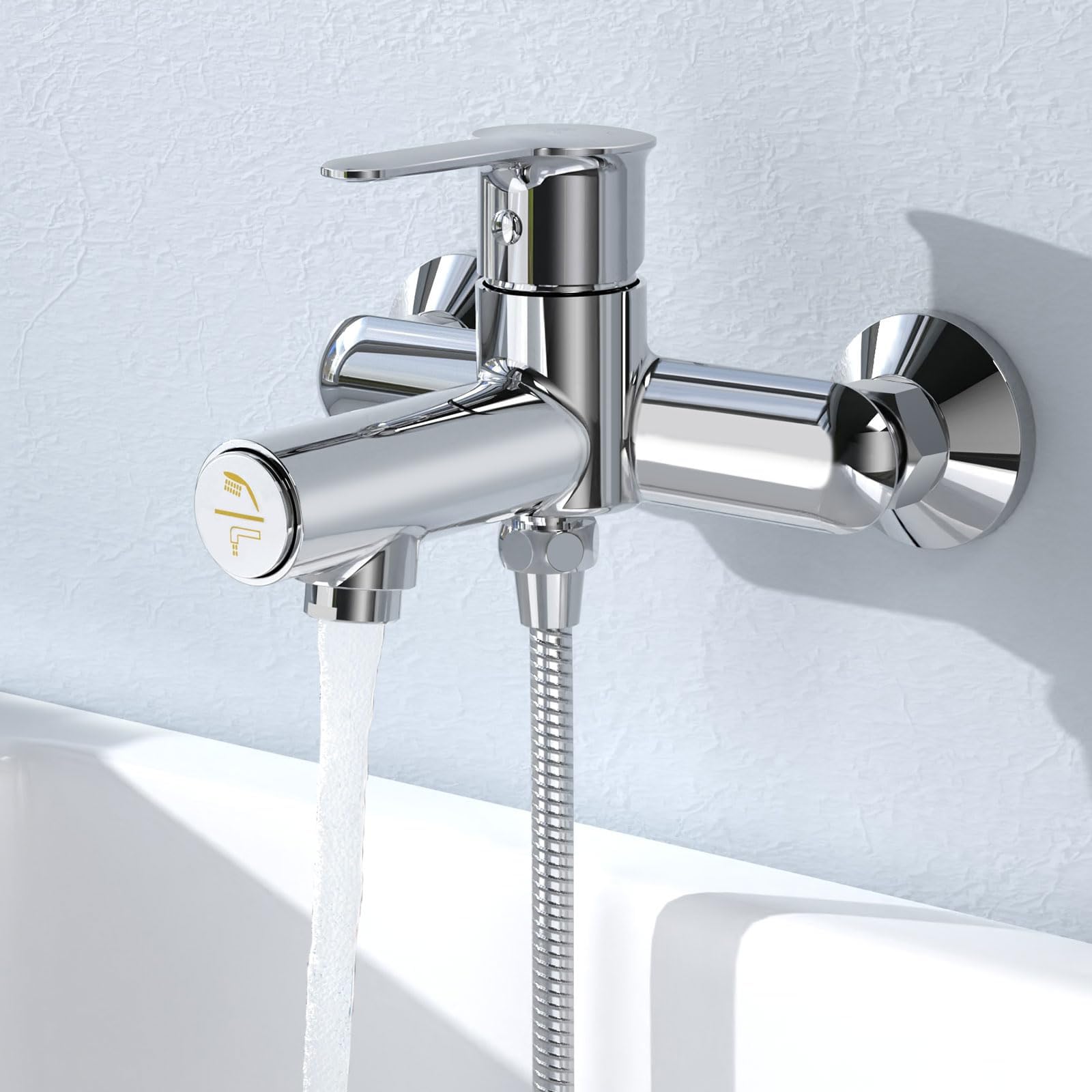 Baignoires Robinet Sm Ensemble de Douche Montage Apparent Bain Mixer