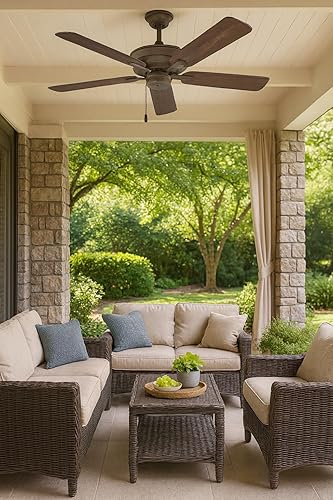 Miniatura 2 de Hinkley Metro Ventilador de techo para exteriores de 52 pulgadas, sin luz, ventiladores de techo para exteriores con clasificación húmeda para