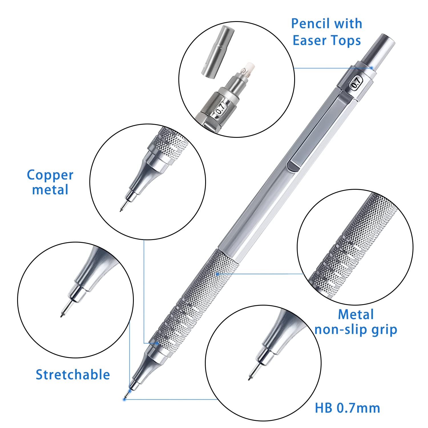 Amazon.co.jp: シャープペンシル 0.7mm グラフギア 1000メタルシャープ