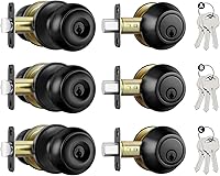 Vista 75 de Goldenwarm - Perillas interiores de puerta de bronce aceitado, perillas para puerta de dormitorio, pomo de puerta de bronce con privacidad, perilla