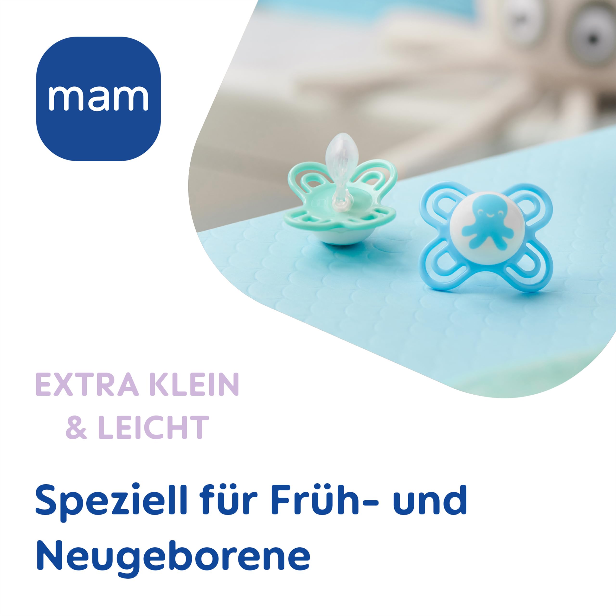 MAM Perfect Start Schnuller | 0-2 Monate | Schnuller für Neugeborene | 94% Akzeptanz | Babyschnuller beugt Zahnfehlstellungen vor | mit Zahnmedizinern entwickelt | SkinSoft Silikon | Hase | 2 Stück - 5
