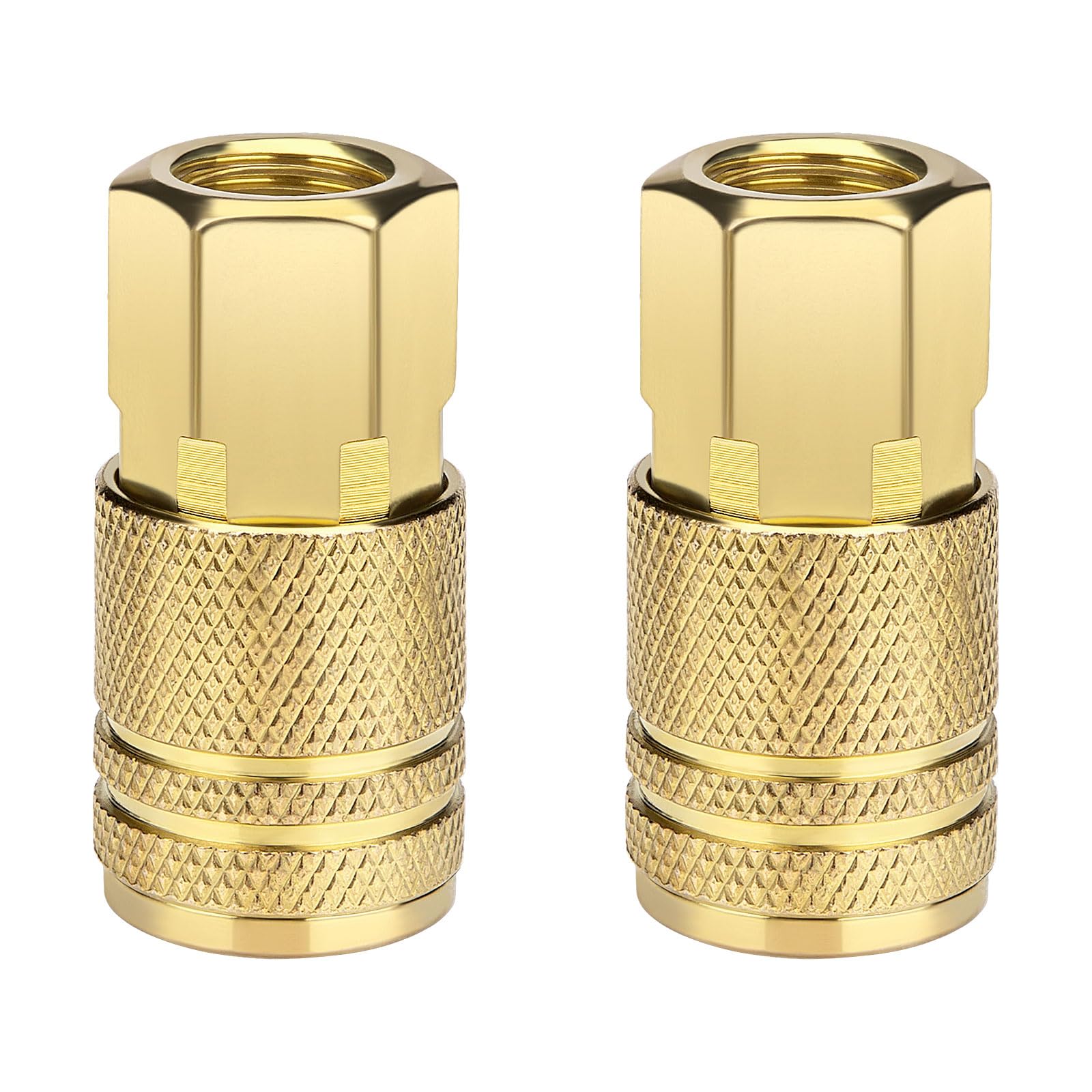 Air Hose Couplers - 2 Pack Quick Connect Fittings -1 Air Hose Couplers - 2 Pack Quick Connect Fittings -1