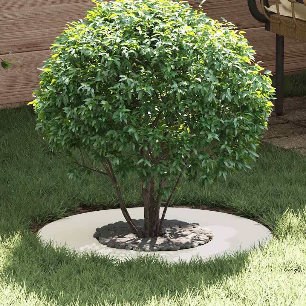 Hothingwell Anillos de Arbol Plano 5 uds 30/60 cm Acero | Decorativo exterior, protege raices, facil montaje, resistente clima, diseño moderno