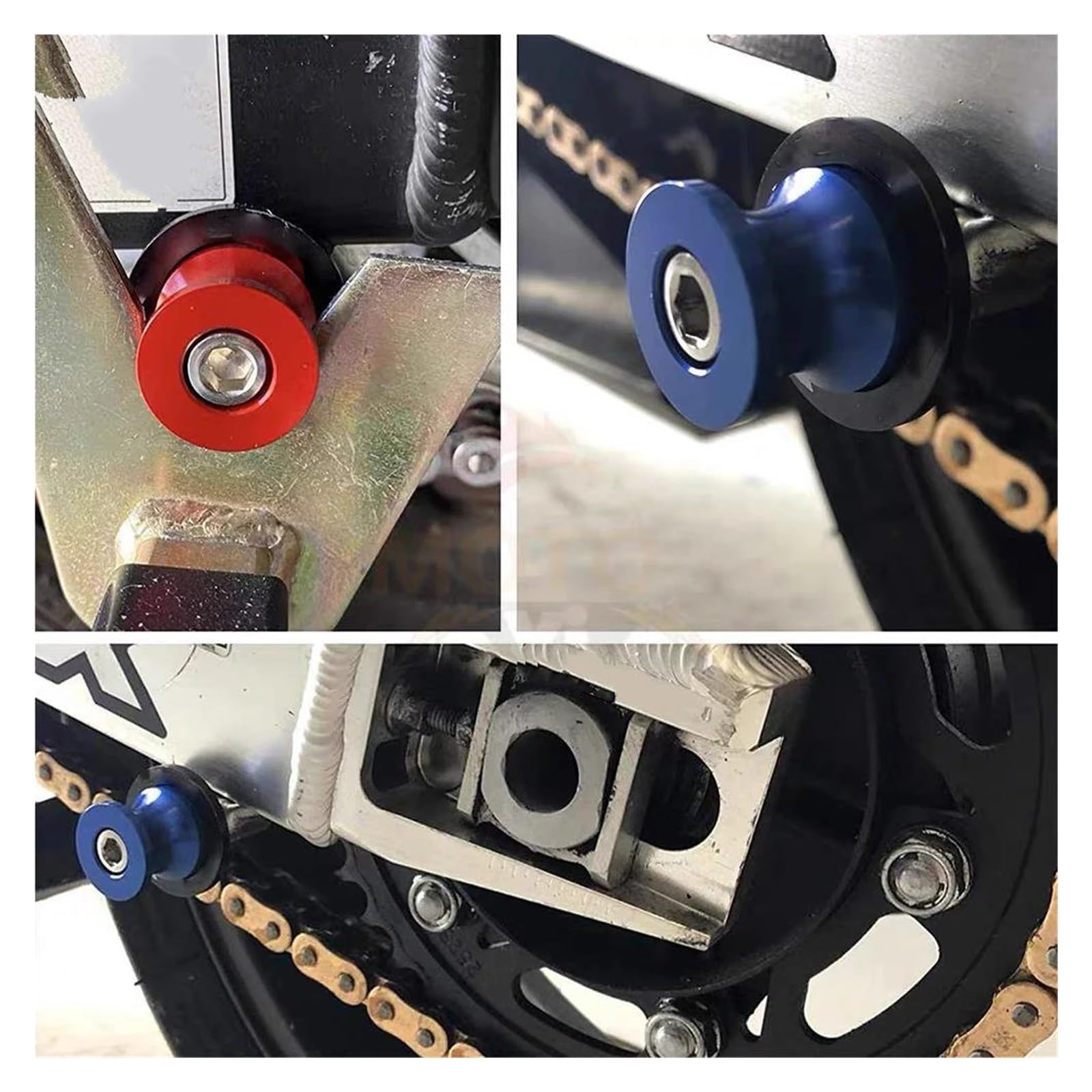 Nottolini Cavalletto Moto Nottolini Alzamoto Per CFMOTO 675 Nk NK675 2025 2026 Viti M10 Per Supporti Forcellone Cursori E Cavalletto(D'argento)