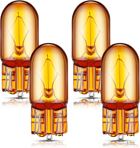 Rossesay Bombillas #2827 de 12 V, 5 W, bombilla de estacionamiento, bombilla de marcador lateral, faros, tamaño frontal, luces de marcador de