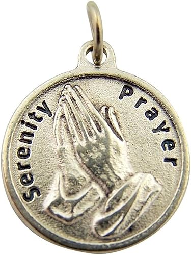 Miniatura 10 de Medalla de santos católicos con base de alpaca con colgante que contiene una oración de protección 34 de pulgada