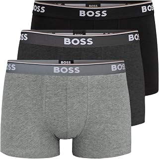 BOSS Erkek Trunk, 3'lü paket Power, -061 Siyah/Antrasit / Gri, M